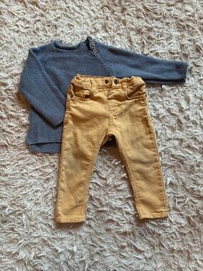 Zara Boys Sweater and Pants Size 12-18 Months